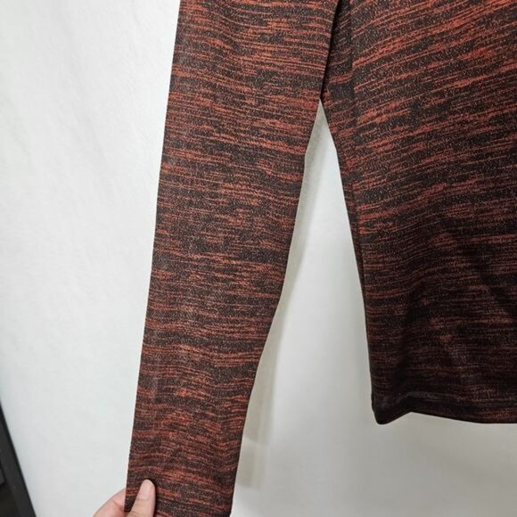 Saint Art Red Static Print Turtleneck Long Sleeve Blouse Medium - Picture 5 of 7